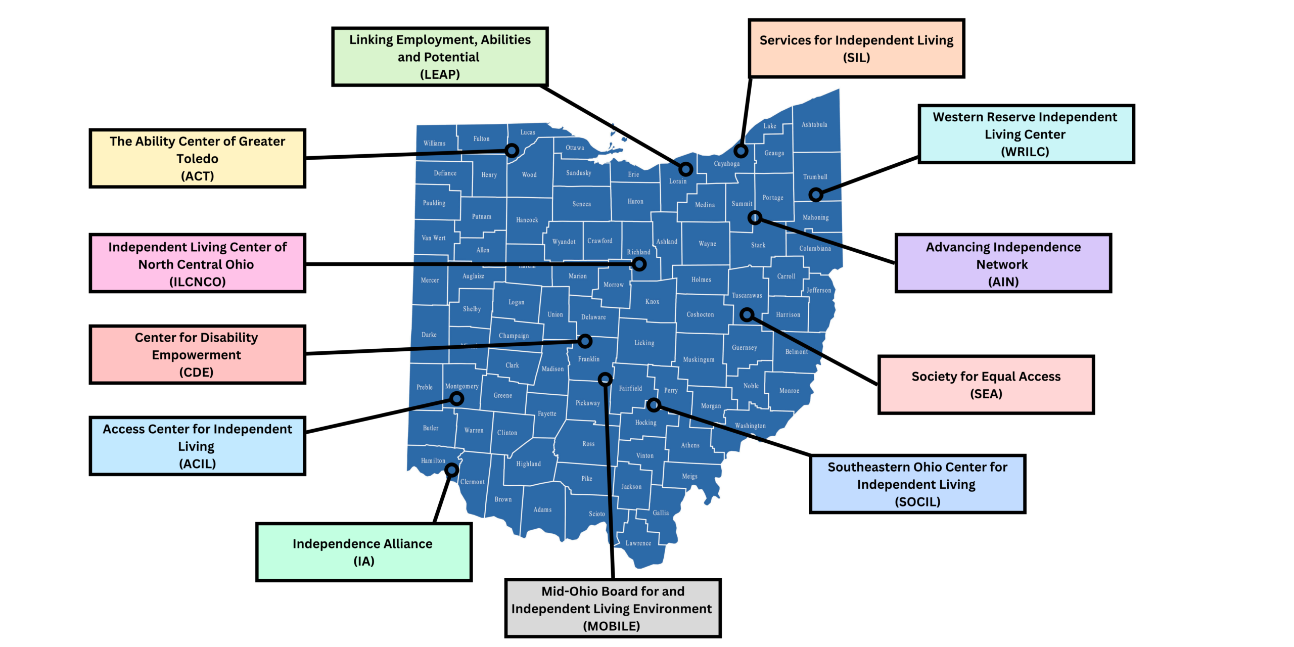 Map of Ohio
